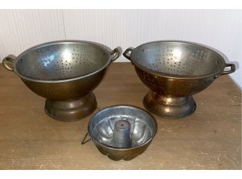 Lot Of Vintage Copper Kitchenware Items