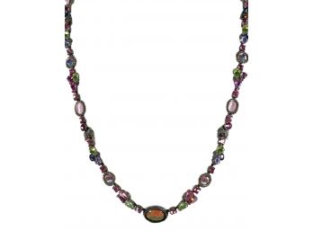 Modern Pink Rhinestone Necklace By Sorrelli