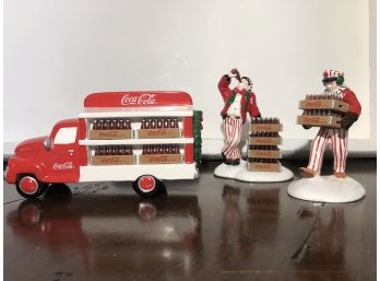 Dept 56 Accessories - Coca-Cola Delivery Truck And Delivery Men