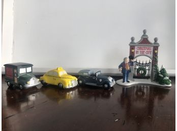 Dept 56 Accessories- Automobiles And A Key To The City