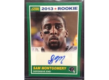 2013 Panini Score Sam Montgomery Rookie Autograph