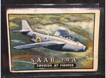 1952 Topps Wings Saab 29A Card