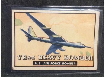 1952 Topps Wings YB60 Heavy Bomber Card