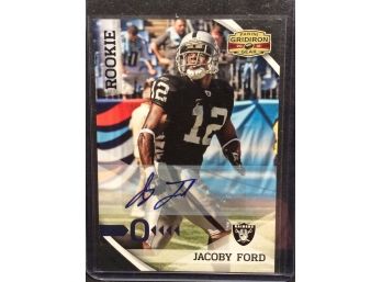 2010 Panini Gridiron Gear Jacoby Ford Rookie Autograph 06/25