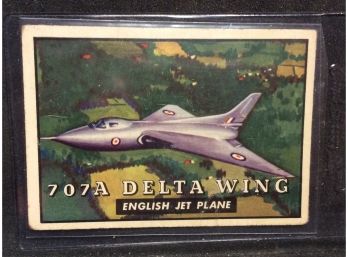 1952 Topps Wings 707A Delta Wing Card