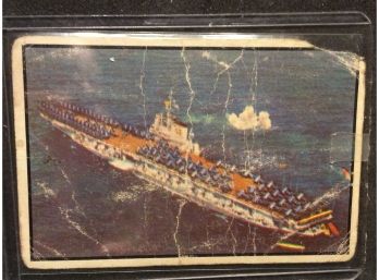 1954 Bowman Power For Peace USS Franklin D Roosevelt CVB42 Card