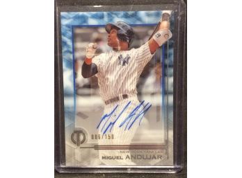 2019 Topps Tribute Miguel Andujar Autograph 006/150