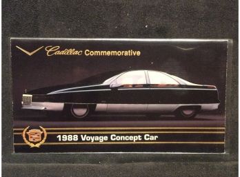 1993 RPM Car & Driver 1988 Cadillac Commemorative Voyage Concept Car Card