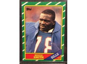 1986 Topps Bruce Smith Rookie Card
