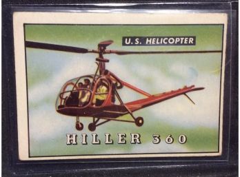 1952 Topps Wings Hiller 360 Card