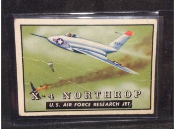 1952 Topps Wings X-4 Northrop Card