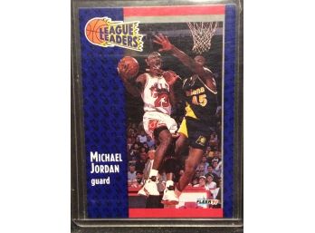1991 Fleer League Leaders Michael Jordan
