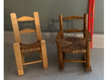 (2) Doll Chairs