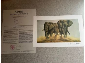 Seriolithograph In Color On Paper. Signed In The Plate And Comes With COA