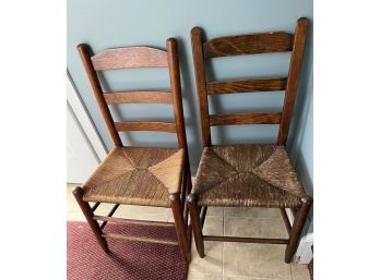 (2) Ladder Back Chairs