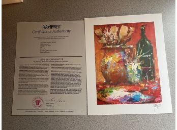 Seriolithograph In Color On Paper. Signed In The Plate.  Comes With COA