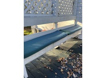 A Pair Of 45' Outdoor Bench Cushions
