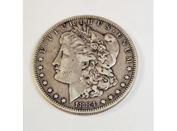1884-S Morgan Silver Dollar (Much Better Year And Date)