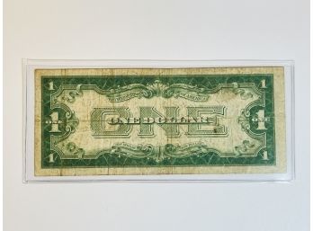 1928 $1 Dollar Blue Seal 'Funny Back' Bill