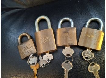 Four High Quality Pad Locks