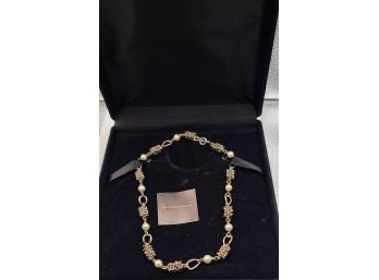 Sterling Silver And Pearl Michael Dawkins Necklace