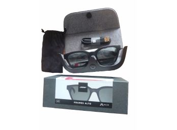 GLOBAL Black Sunglasses With Case & Accessories