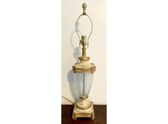 Glass Urn Form Table Lamp