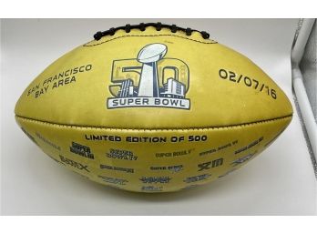 Limited Edition Of 500 - Super Bowl 50 - Dated 02-07-16