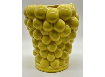 Glazed Ceramic Yellow Vase By Red Wing