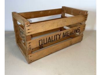 Vintage Amigo Melons Wood Crate