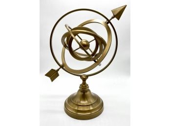 Brass Colored Nautical Armillary Sphere Desk Globe