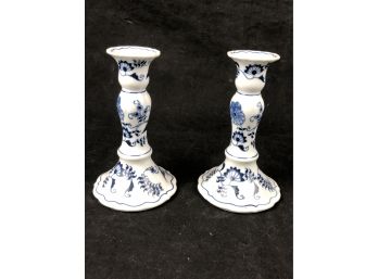 Blue Danube Candle Stick Holders