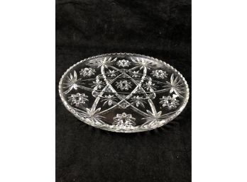 Etched Glass Platter