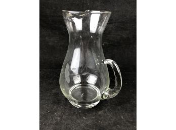 Etched Water Pitcher