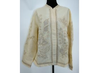 Norm Thompson Embroidery Jacket Size 1X