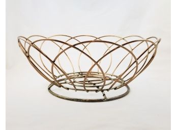 Mid Century Metal Wire Fruit Bowl