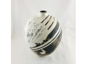 Hand Made Studio Ceramic Abstract Vase By Susan Broderick
