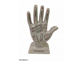Palmistry Hand Ceramic - Occult, Palm Reading, Statue 11' TALL