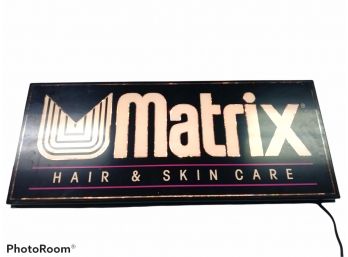 MATRIX HAIR AND SKIN CARE ADVERTISING STORE DISPLAY LIGHT UP SIGN