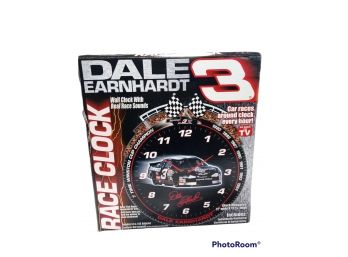 DALE EARNHARDT COLLECTIBLE WALL CLOCK NEW IN BOX