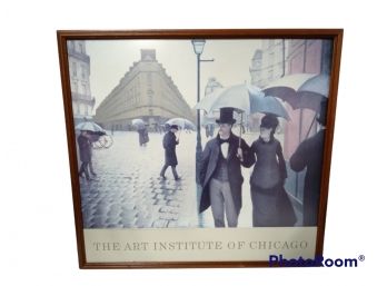 VINTAGE PRINT BY GUSTAVE CAILLEBOTTE FOR ART INSTITUTE OF CHICAGO FRAMED 30.5'X29'