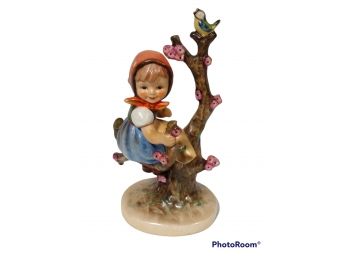 Vintage 1950's MJ Hummel GOEBEL Apple Tree Girl With Bird In Tree Figurine TMK 3