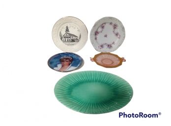 MIX LOT, STANGL USA 1388 10' OVAL BOWL, FRANKLIN MINT PRINCESS DIANA COLLECTIBLE PLATE, CHURCH OF CHRIST PLATE