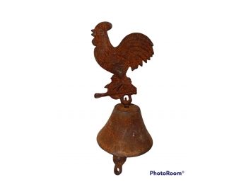 VINTAGE CAST IRON ROOSTER DINNER BELL