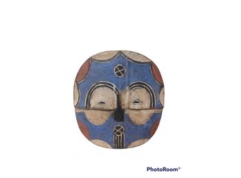 AFRICAN TEKE HAND CARVED WOOD MASK 11'X10'