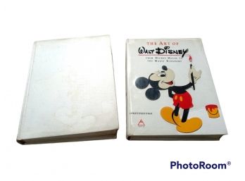 PAIR OF The Art Of Walt Disney Mickey Mouse To Magic Kingdoms Books By Christopher Finch