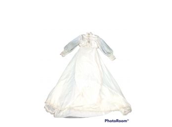 ANTIQUE 1950'S WHITE WEDDING DRESS WITH ORIGINAL BOX