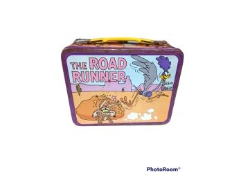 THE ROAD RUNNER METAL LUNCH BOX MADE BY THERMOS, THERMOS NOT INCLUDED.