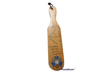 Antique 1963 Alpha Phi Omega Sergeant At Arms Pledge Wood Paddle 17' Long