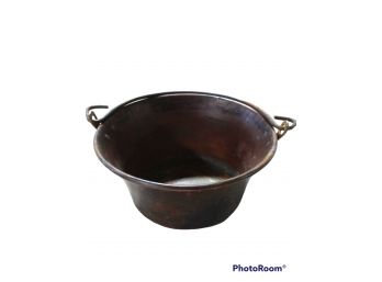 VINTAGE COPPER CAMPING CHILLI COOKING  POT 10'